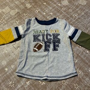 Mud Pie Kids' Gray 'Kick Off' Long Sleeve Shirt